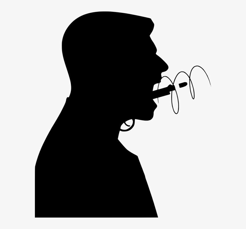 Angry, Scream, Emotion, Mouth, Gun, Rude, Hate, Shout - Silhouette Angry Man Free, HD Png Download