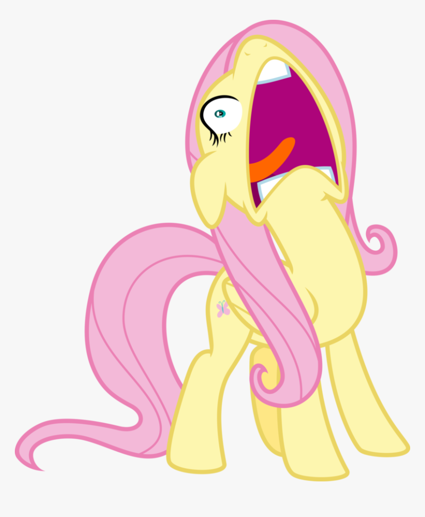 Transparent Scream Png - Screaming Fluttershy, Png Download