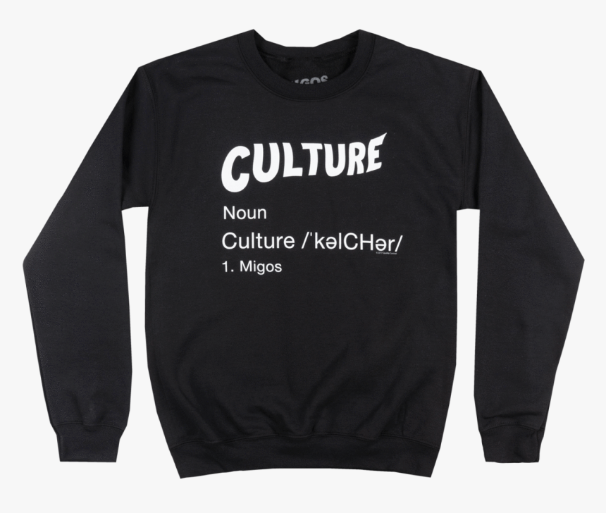 Migos Culture Crewneck Sweatshirt Trap Music Pullover - Long-sleeved T-shirt, HD Png Download