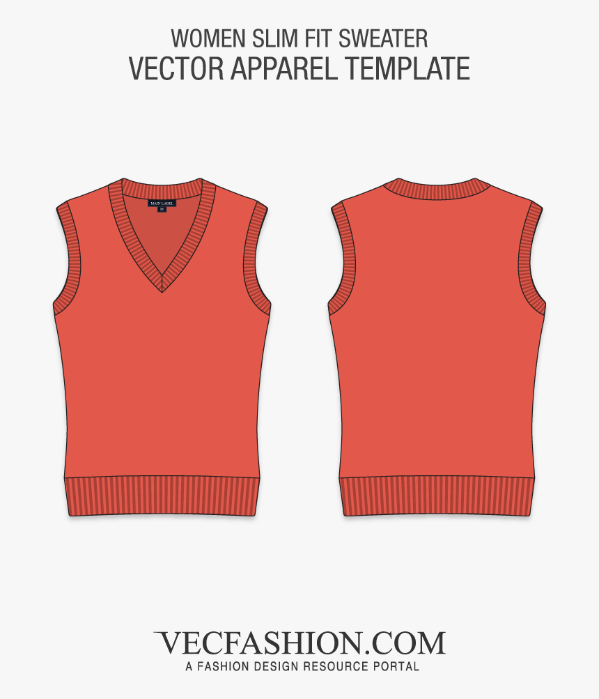 Png Stock V Neck Sleeveless Sweater - Free Vector Sleeveless Pullover, Transparent Png
