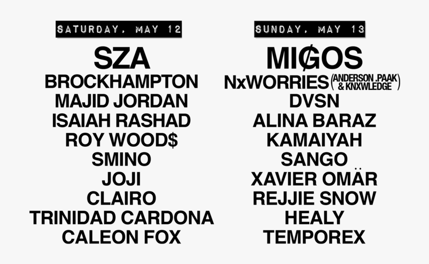 Bv-lineup - Festival Middle Harbor Shoreline Park, HD Png Download