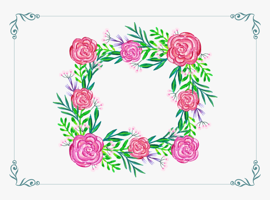 Floral Design Template - Beautiful Hd Frames, HD Png Download