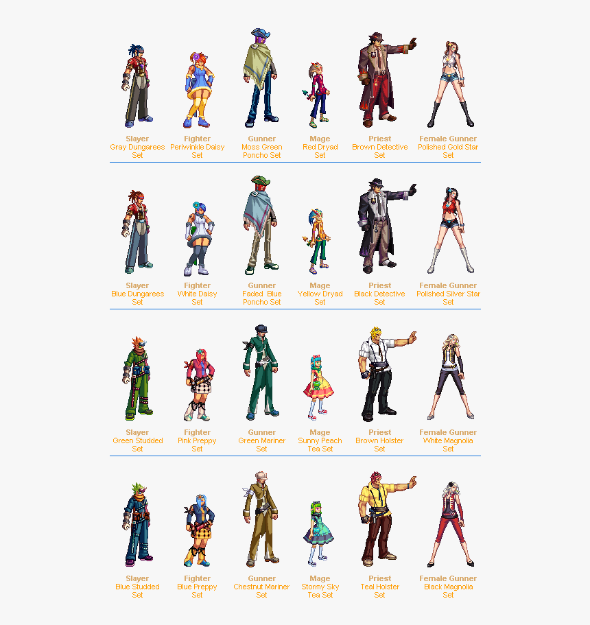 11thstd - Dfo Female Fighter Avatar, HD Png Download