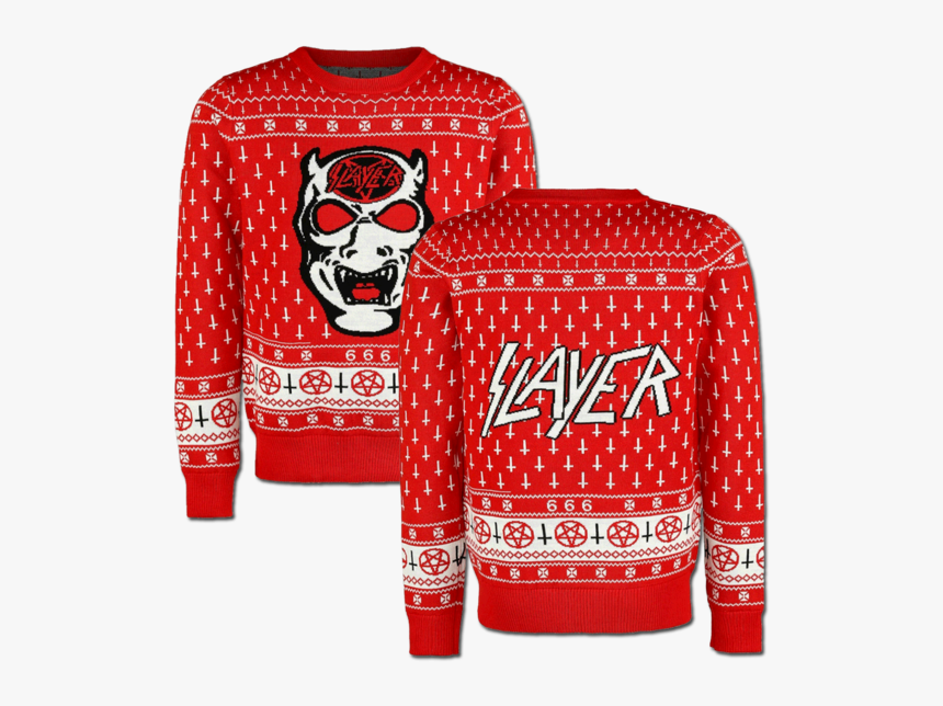 White Demon Holiday Sweater, HD Png Download