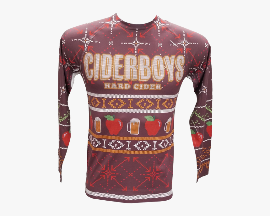 Ciderboys Ugly Sweater Long Sleeve Featured Product - Long-sleeved T-shirt, HD Png Download