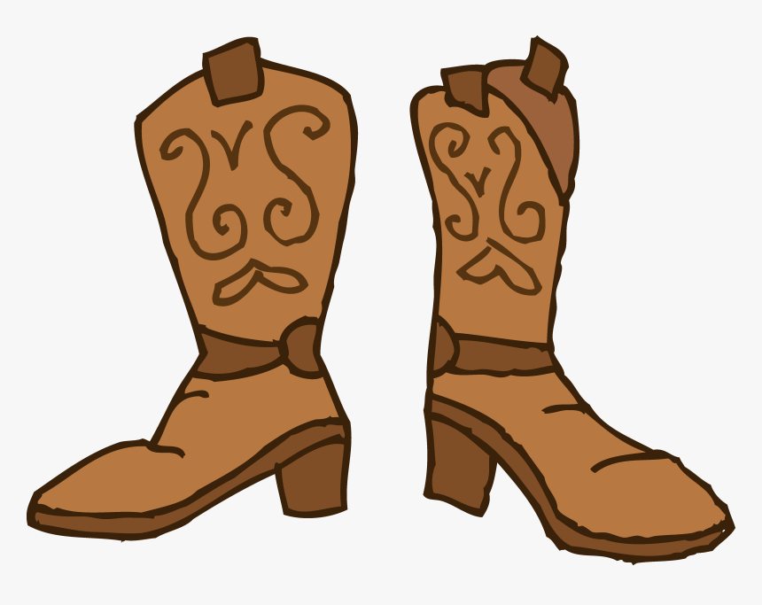 Brown Cowboy Boots Clipart - Cowboy Boots Clipart, HD Png Download