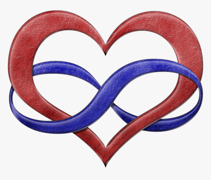 Polyamory Pride Infinity Heart Symbol In Pride Flag - Polyamory Symbol, HD Png Download