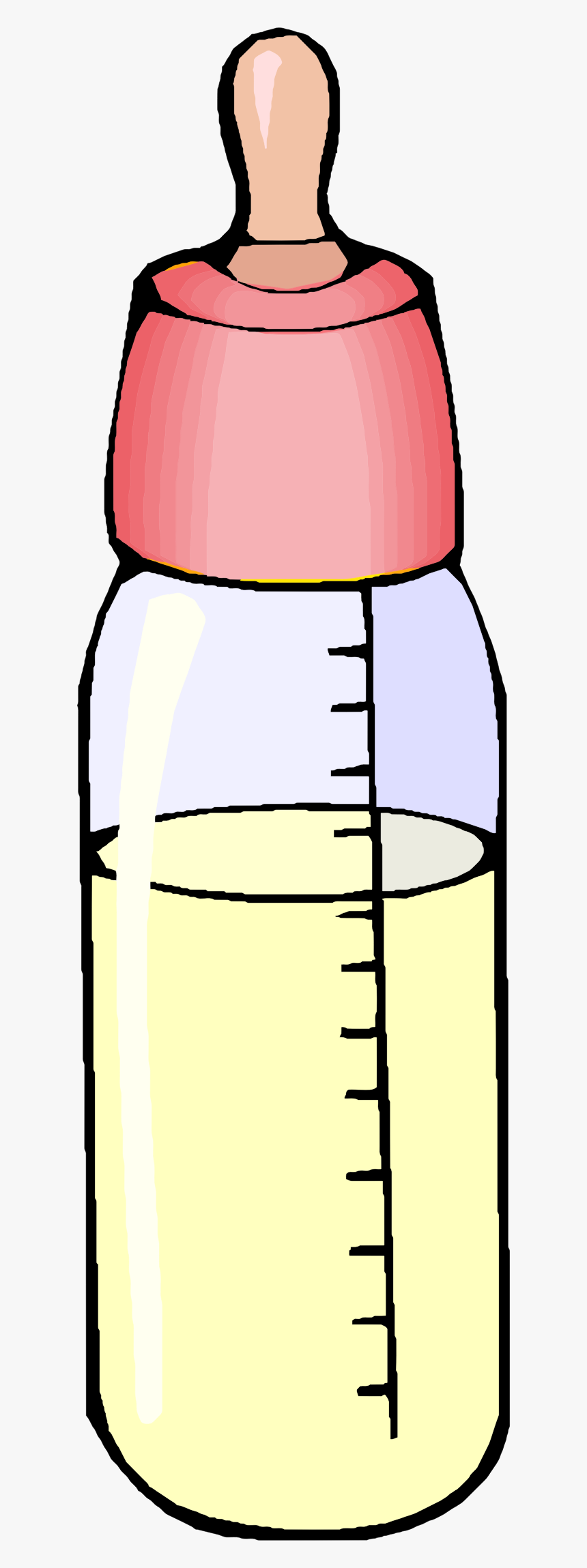 Girls Baby Bottle Clip Arts - Baby Bottle Gif Png, Transparent Png