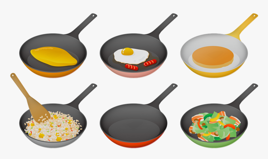 Frying Pan, Cooking, Eggs, Omelet, Pancake, Kitchen - フライパン フリー 素材, HD Png Download