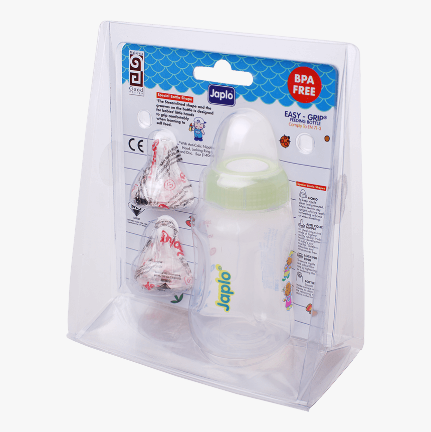 Japlo Easy Grip Feeding Bottle - Baby Bottle, HD Png Download