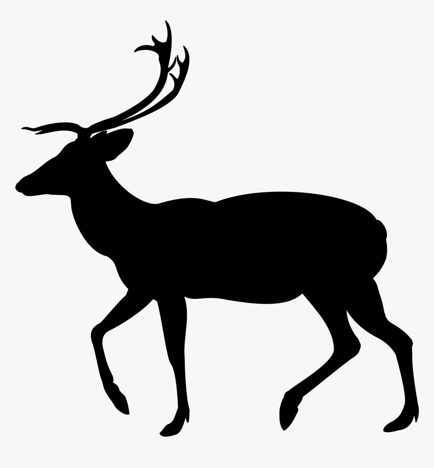 Clip Art White-tailed Deer Silhouette Moose - Deer, HD Png Download