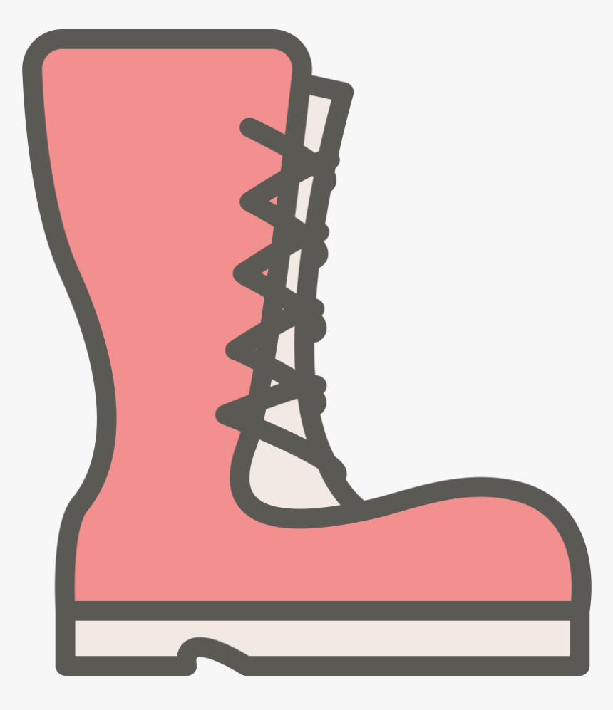 Boot Icon - Pink Boots Icon, HD Png Download