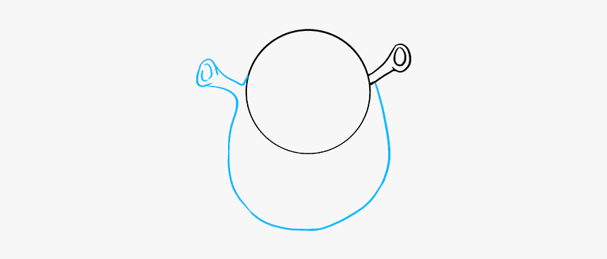 How To Draw Shrek - Circle, HD Png Download