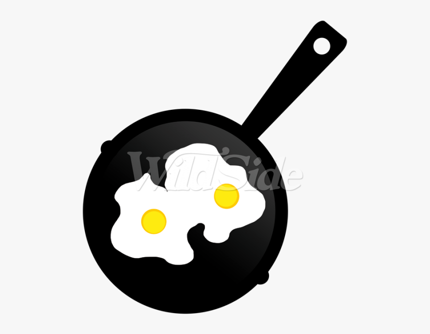 Pan Of 2 Fried Eggs - Fried Egg, HD Png Download
