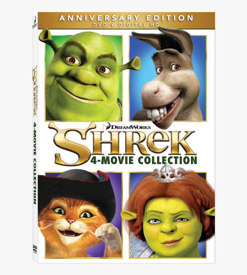 Shrek Anniversary Movie Collection - Shrek 4 Film Collection, HD Png Download