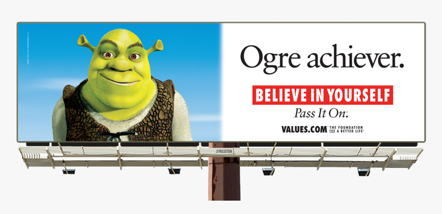 See The Believe In Yourself Shrek Billboard And Pass - Muhammad Ali Fbl Billboard, HD Png Download