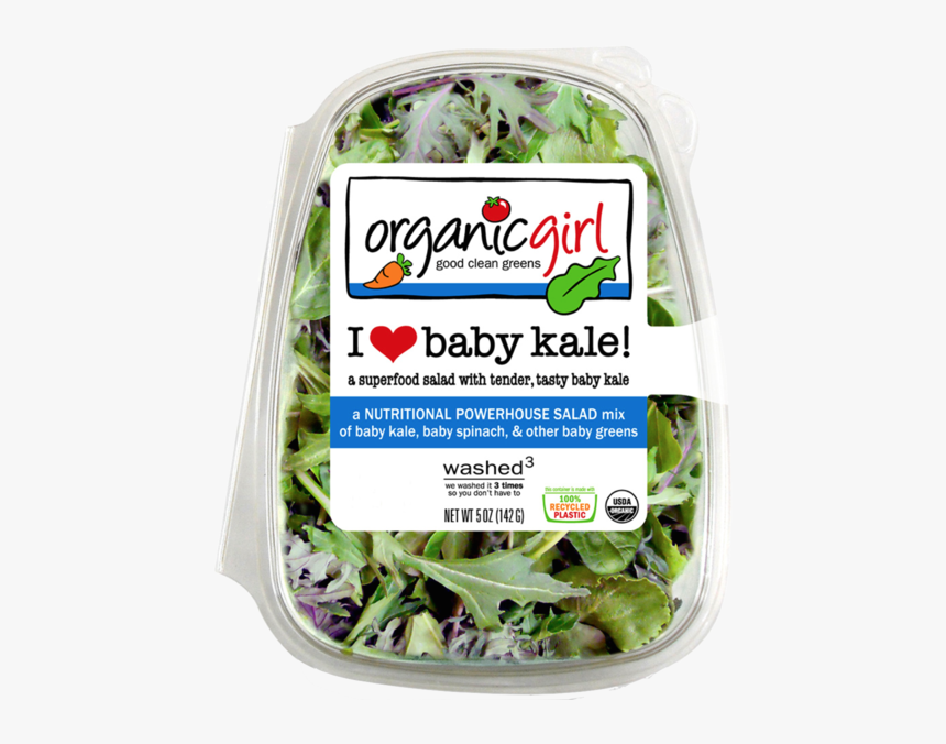 Organic Girl Baby Kale 5 Oz, HD Png Download