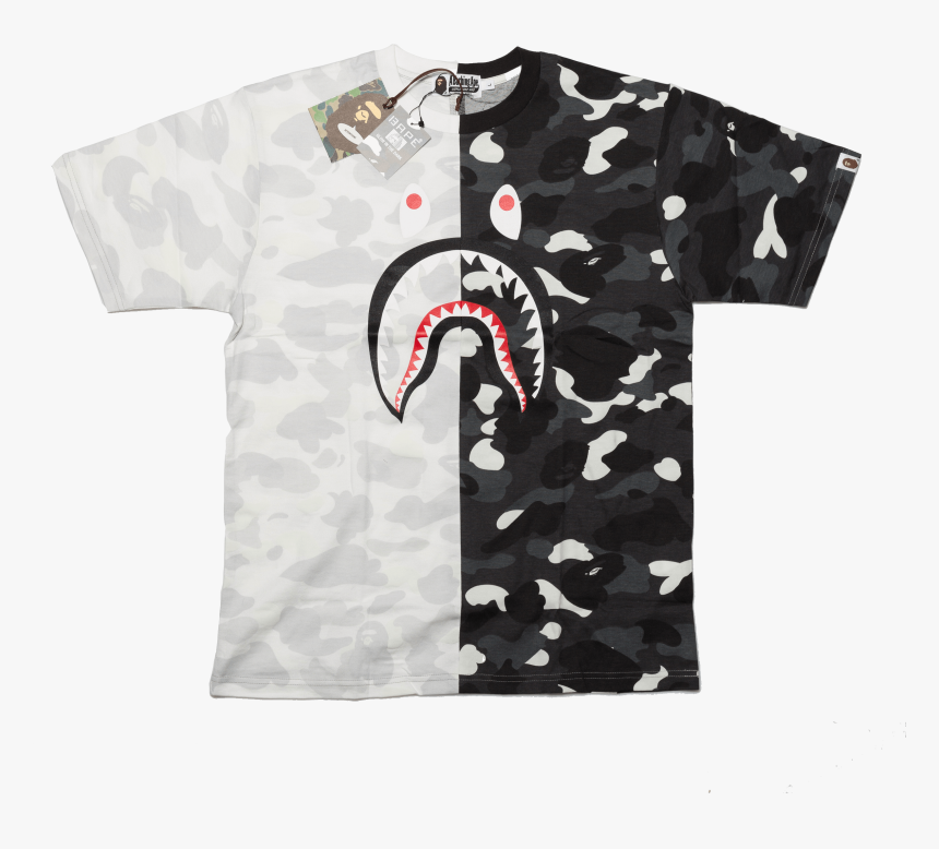 베이프 샤크 반팔 티, HD Png Download