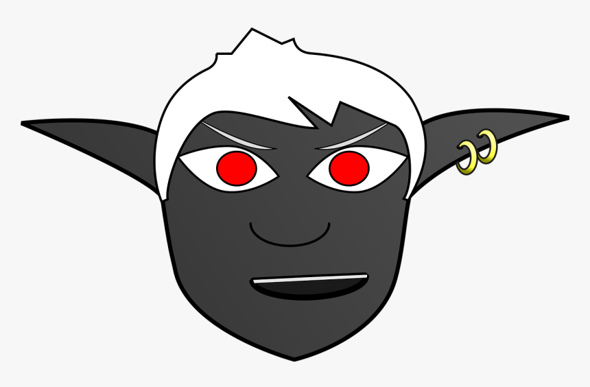 Transparent Yoda Head Clipart - Dark Elf Clipart, HD Png Download