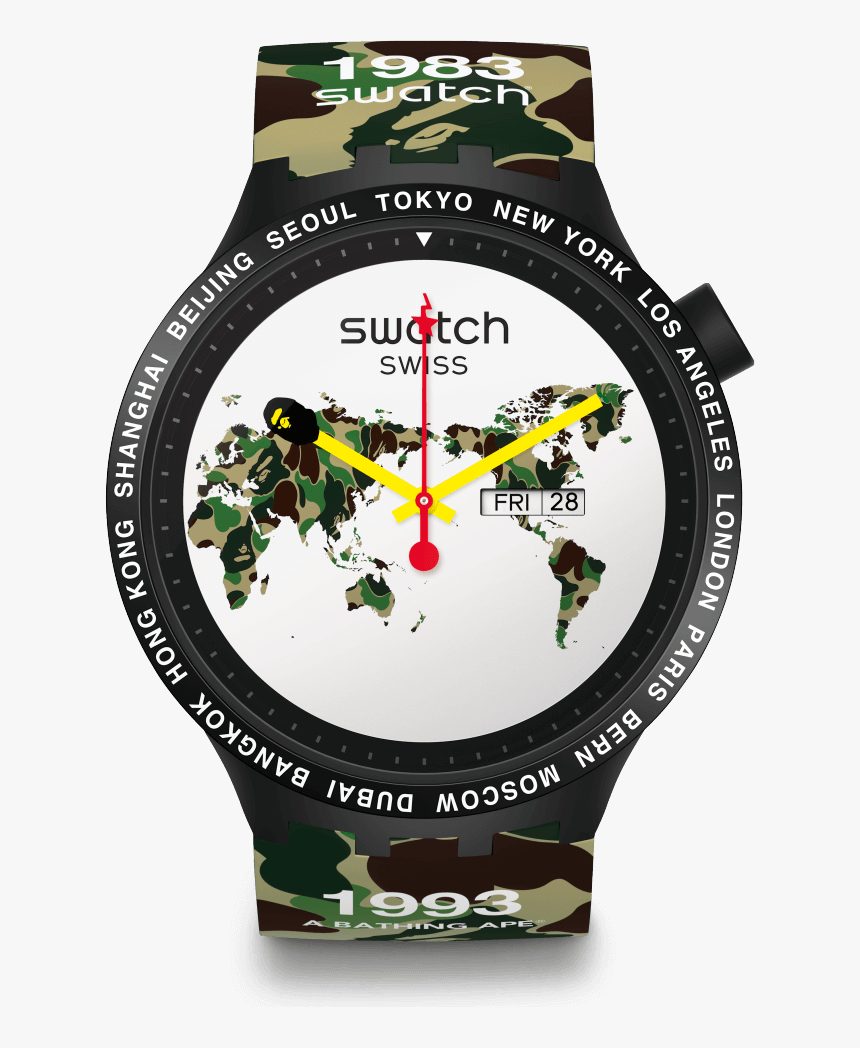 Swatch Big Bold Bape, HD Png Download
