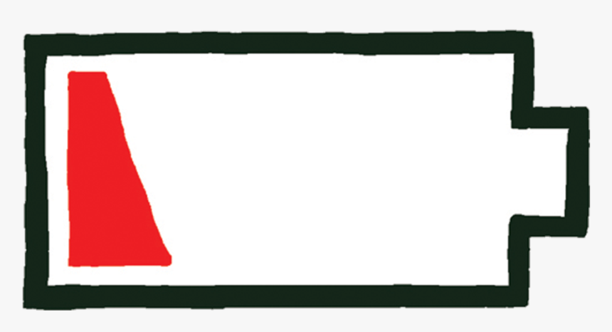 Low Battery Png - Self Esteem Level Low, Transparent Png