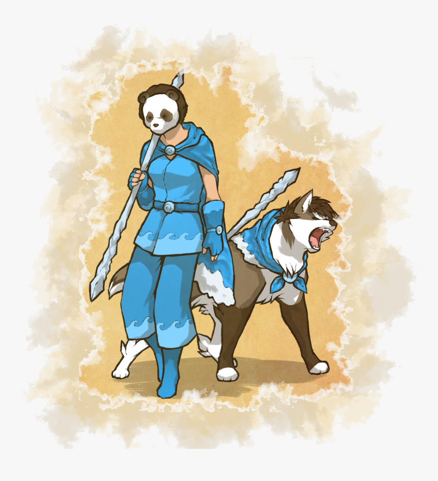 Drawn Elf Wolf Half - Cartoon, HD Png Download