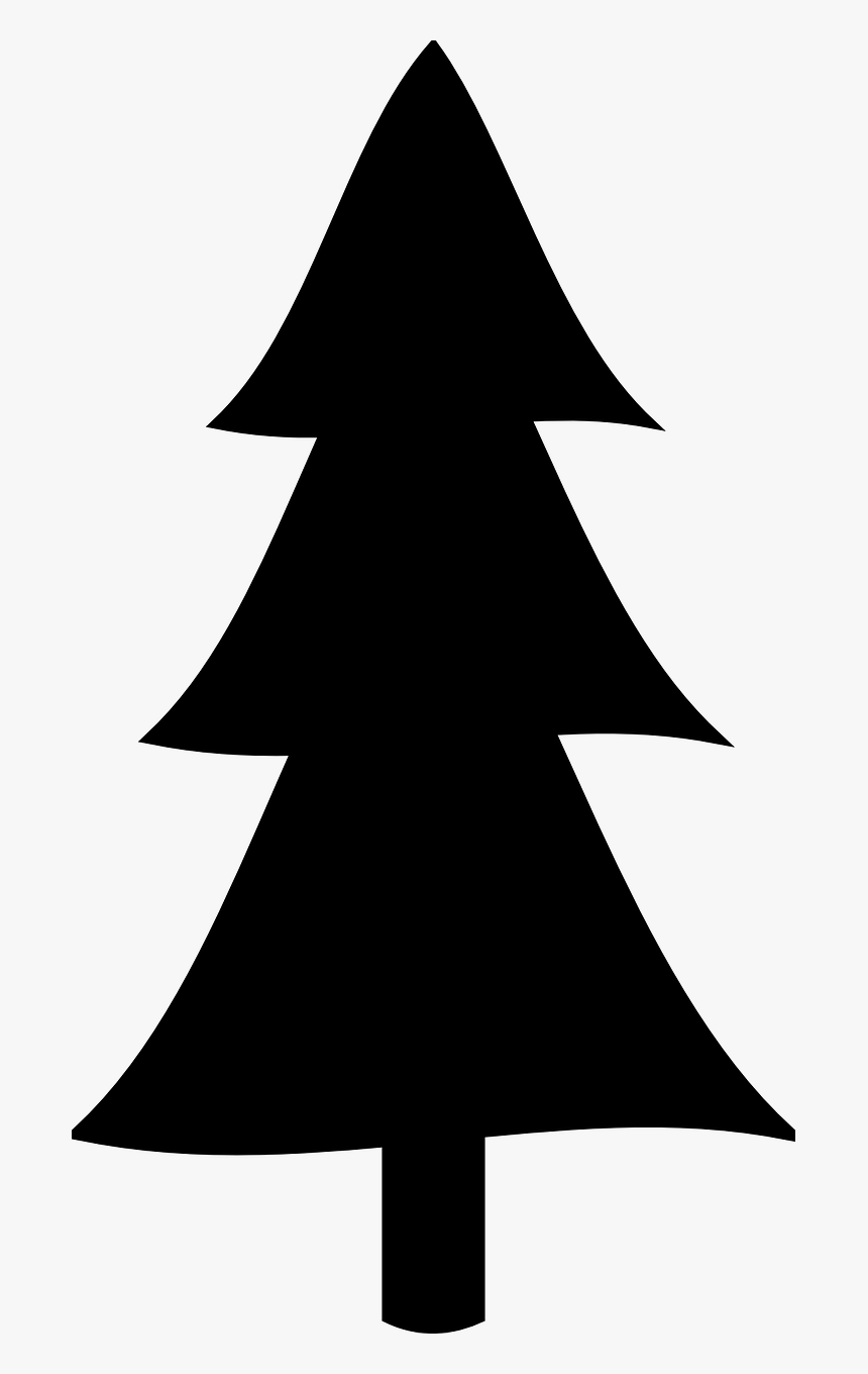Christmas Tree Fir Clip Art - Clipart Pine Tree Silhouette, HD Png Download