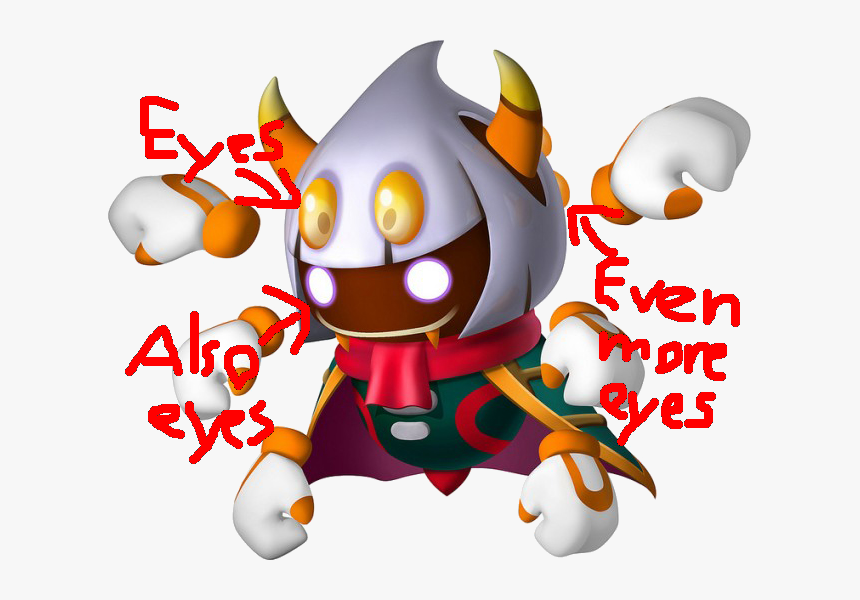 In Case You Didn’t Know, Taranza Has 8 Eyes - Kirby Triple Deluxe Taranza, HD Png Download