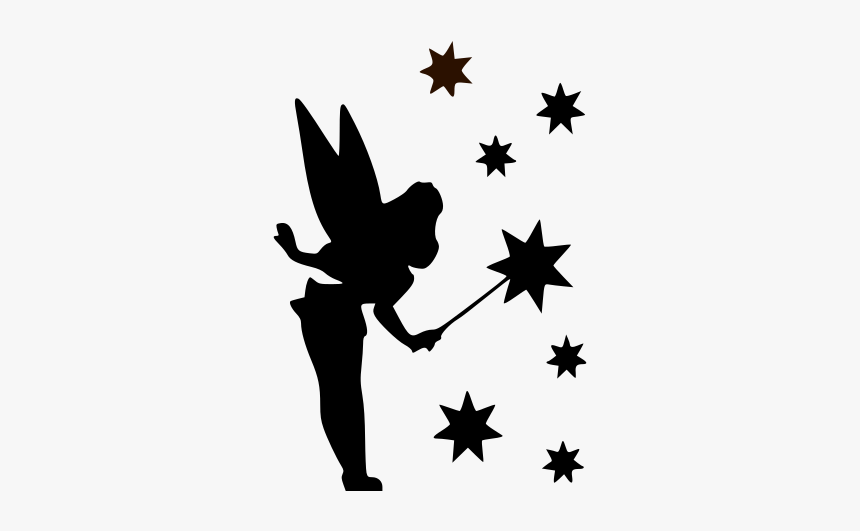 Tinkerbell 8 Vinyl Decal Sticker - Tinkerbell Silhouette, HD Png Download