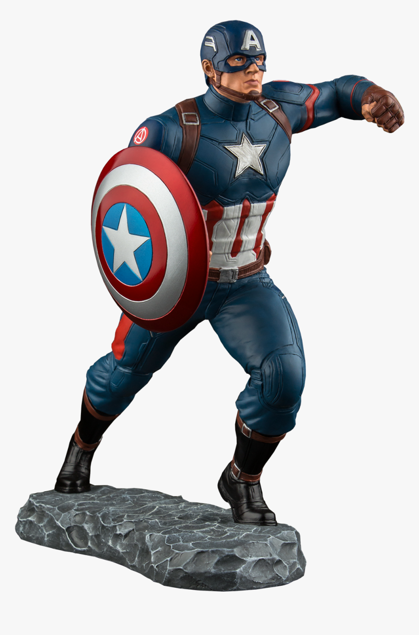 Captain America 1 6 Statue, HD Png Download