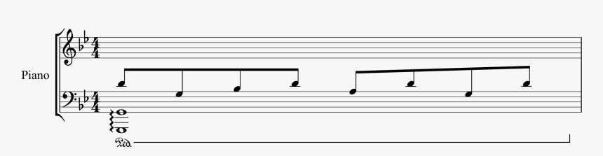 Vertical Alignment Of Pedal Text To Line Too Low - Suspension In Part Writing, HD Png Download