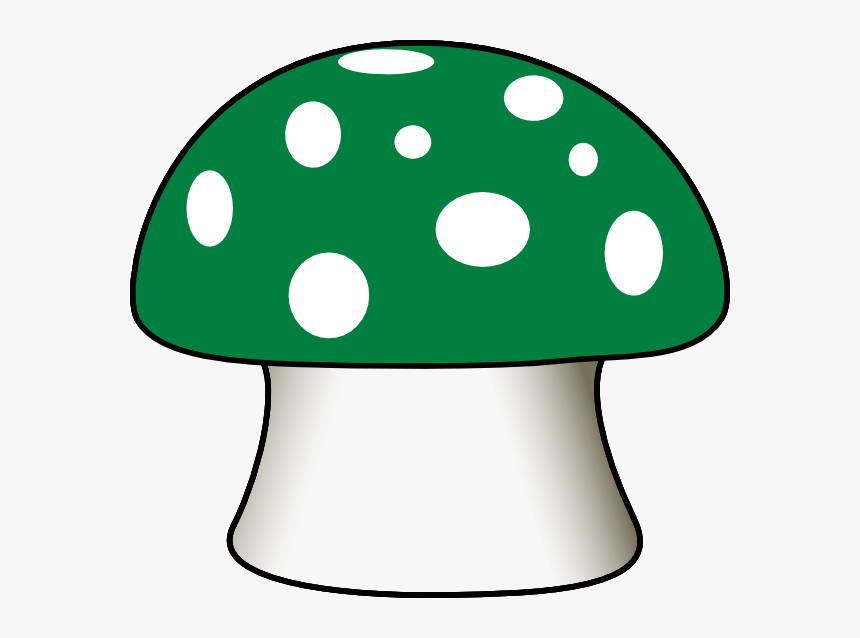 Green Mushroom Clipart, HD Png Download
