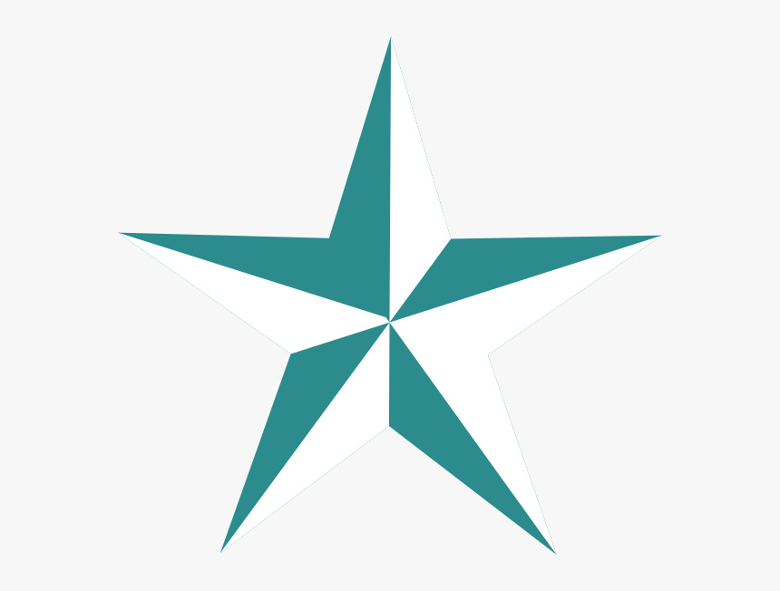 Teal Stars Clipart - Red Star 3d No Background, HD Png Download
