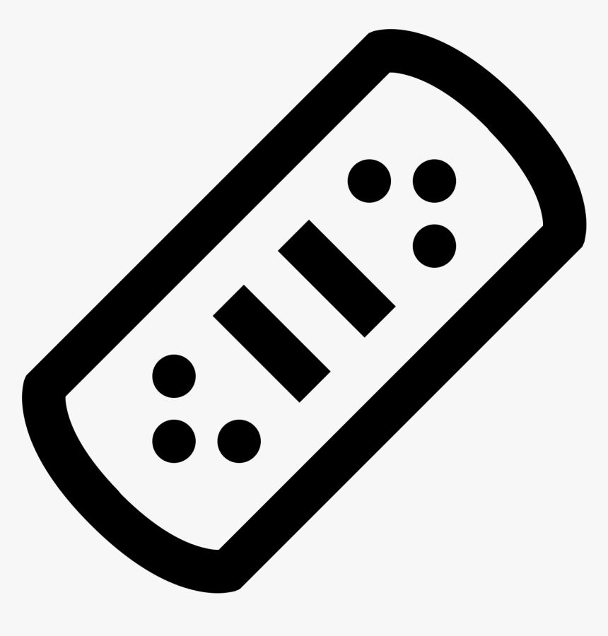 The Object Is Shaped Like A Bandage, Which Is A Long - Лейкопластыри Без Фона Нарисованные Цветные, HD Png Download