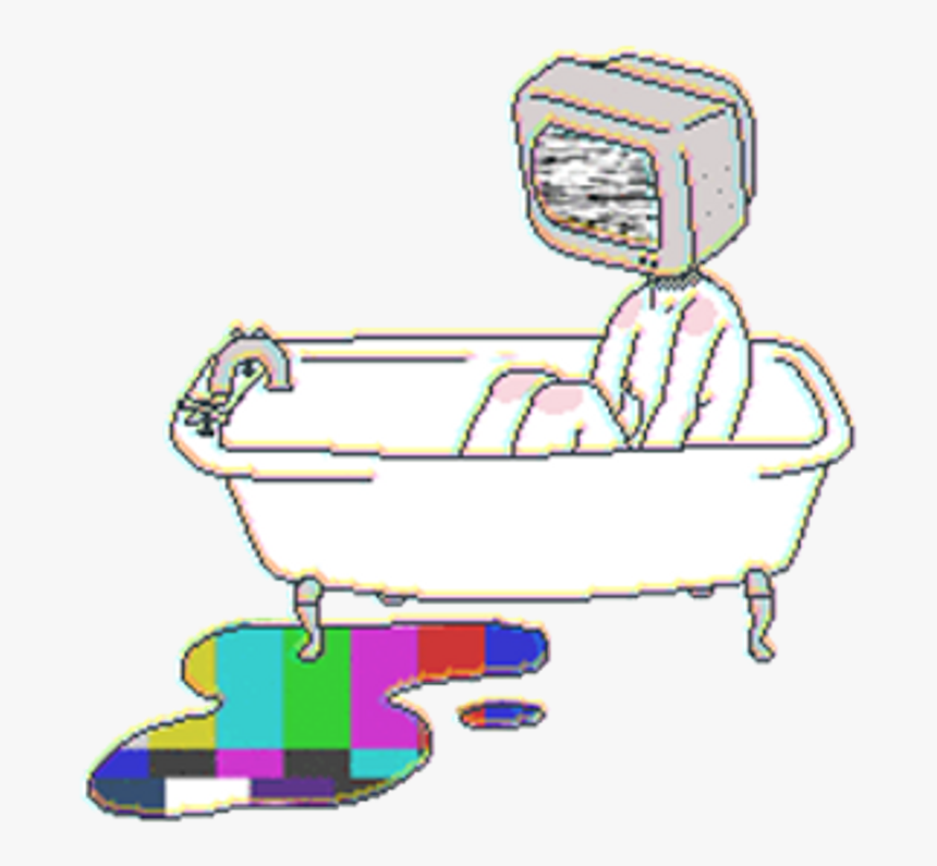 Aesthetic Clipart Retro - Tv Head Art, HD Png Download