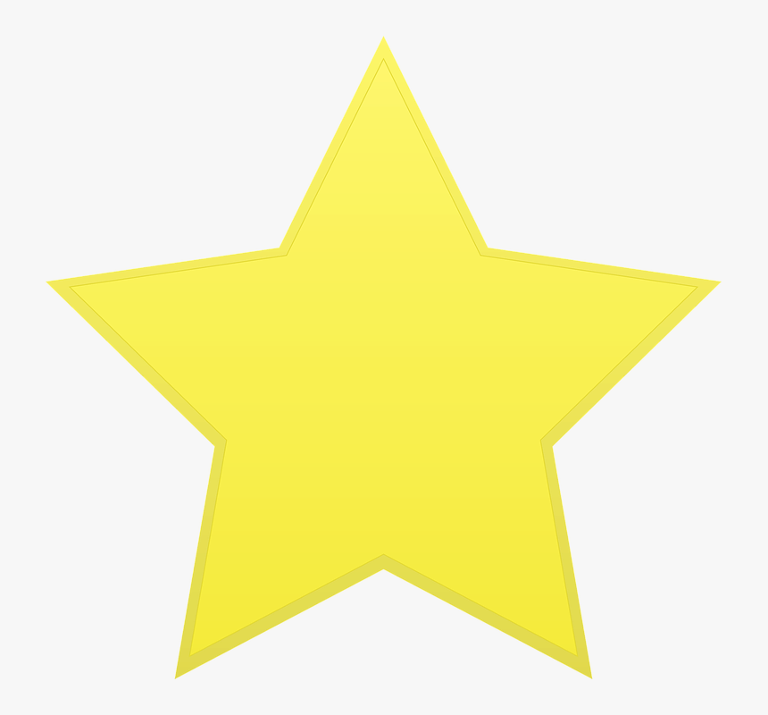 Yellow Star Clip Art, HD Png Download
