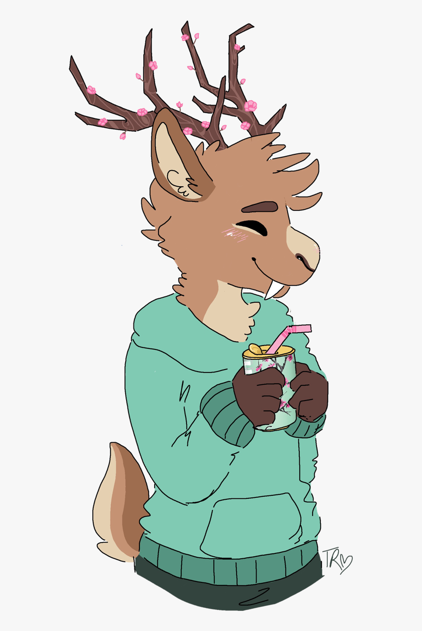 He Really Likes Arizona Green Tea 🍵 - Cartoon, HD Png Download