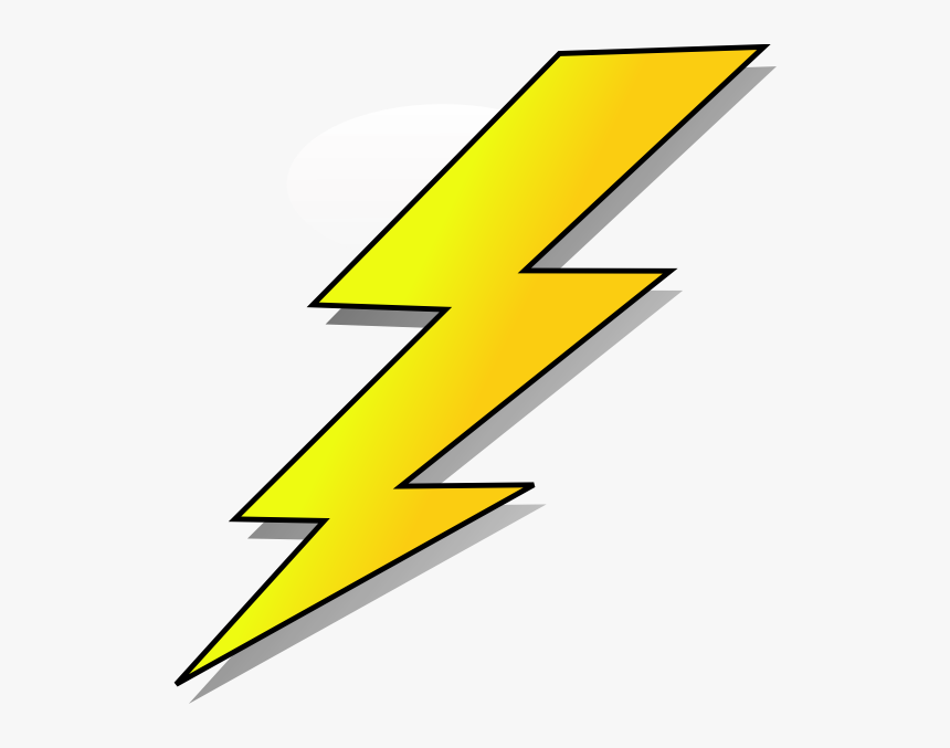 Black And White Lightning Bolt, HD Png Download