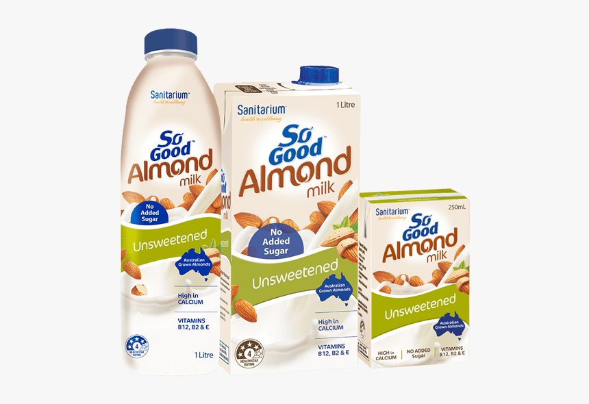 So Good Unsweetened Almond Milk, HD Png Download