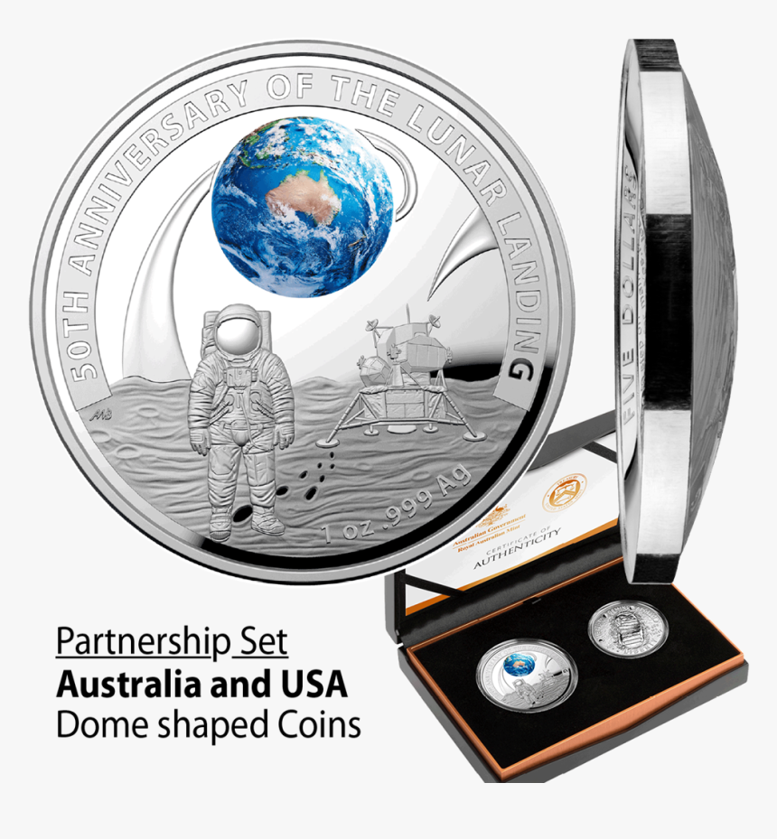 Iaus031956 1 - 50th Anniversary Moon Landing Coin, HD Png Download