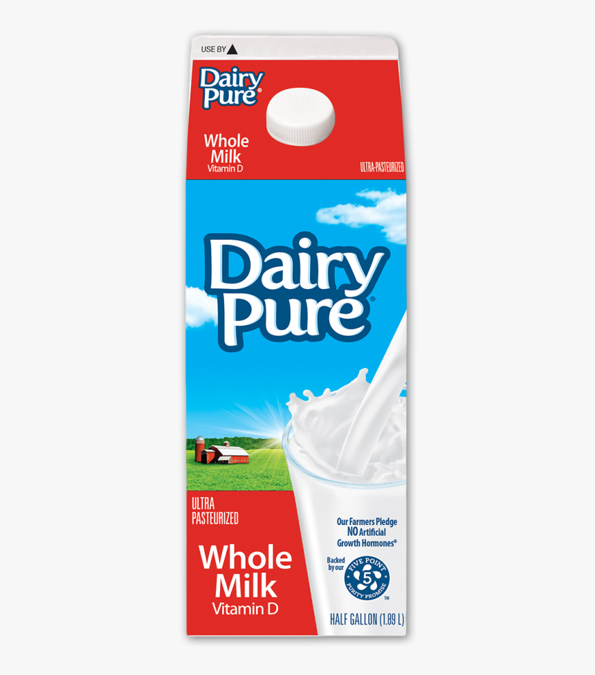Dairypure Whole Milk Tuscan Dairy Farms - Dairy Pure Whole Milk Half Gallon, HD Png Download