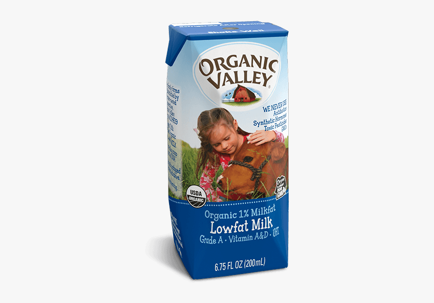 Organic Valley Single Serve Low Fat Milk, HD Png Download