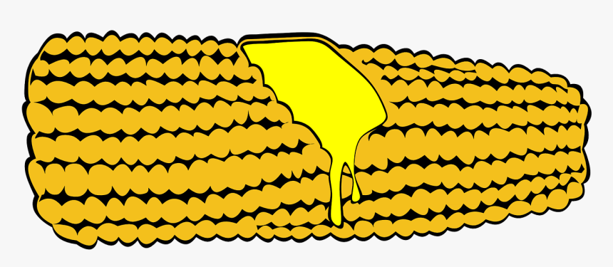 Corn On The Cob Clipart Black And White, HD Png Download