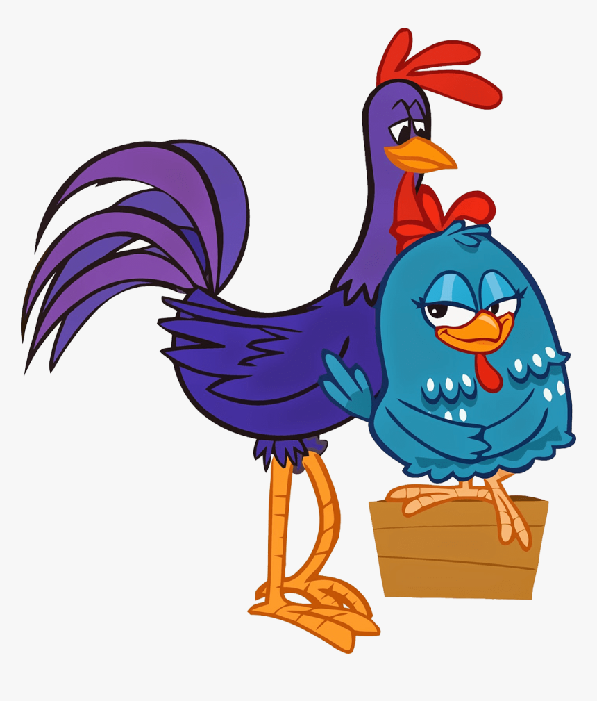 Rooster Tororo And Lottie Dottie Chicken - Lottie Dottie Purple Rooster, HD Png Download