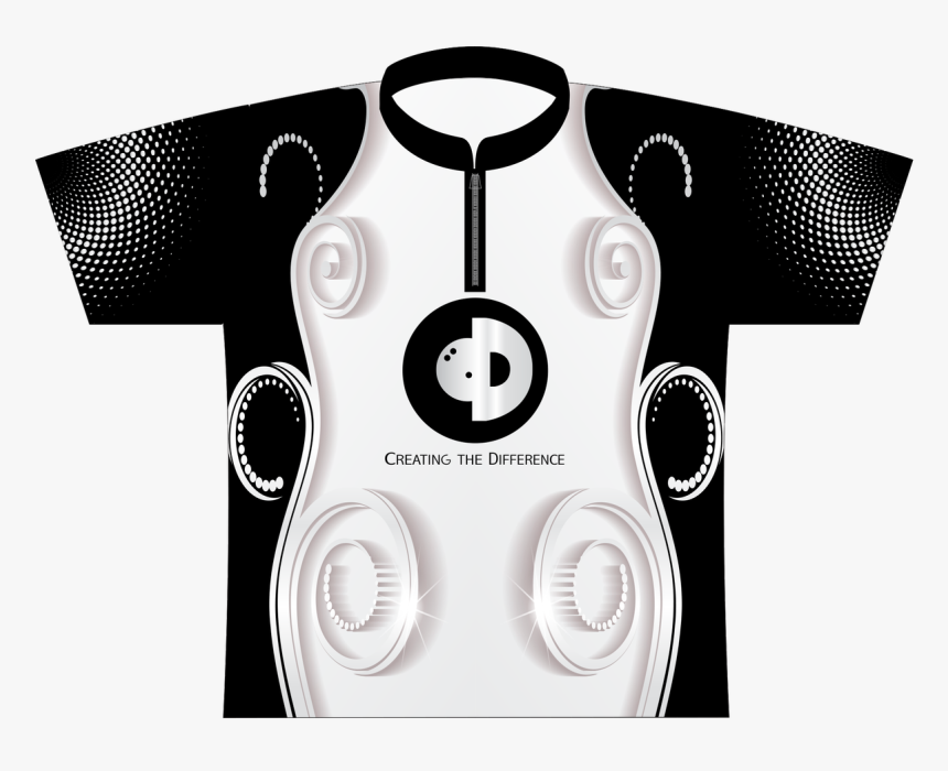 Ctd Black/white Swirl Ds Jersey - Monochrome, HD Png Download