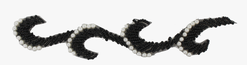 Beaded & Pearl Trim Swirl Banding - Invertebrate, HD Png Download