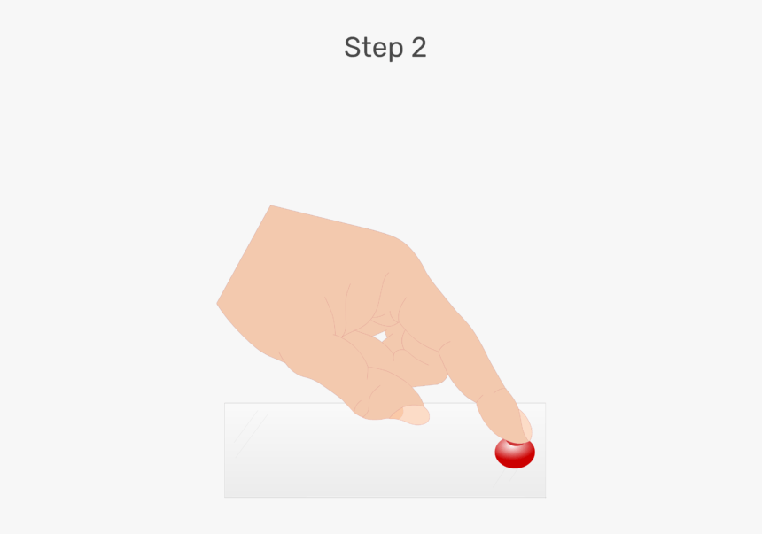 An Animation Of A Drop Of Blood Being Placed On One - Illustration, HD Png Download