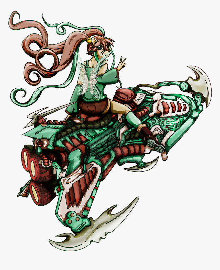 Furry, Rocket, Spaceship, Fairy, Blades, Futuristic - Fairy Furry, HD Png Download