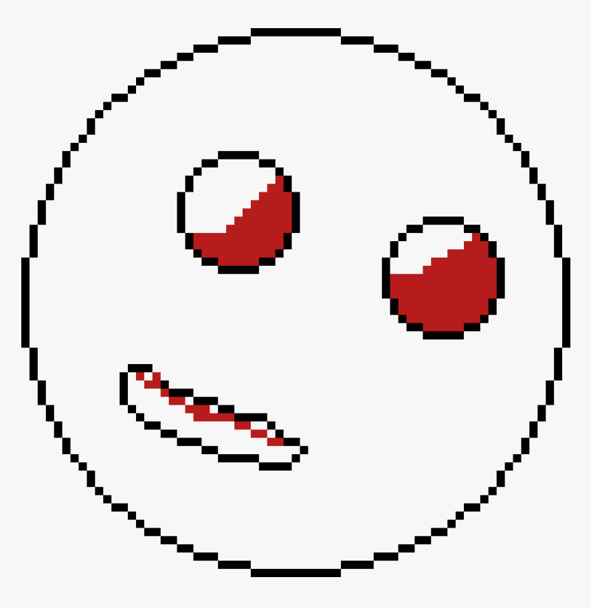 Transparent Scary Face Png - Pixel Art Water Balloon, Png Download