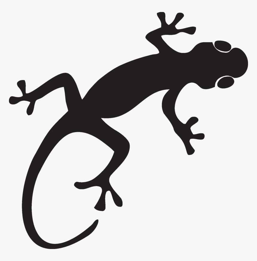 Gecko Lizard S - Transparent Gecko Silhouette, HD Png Download